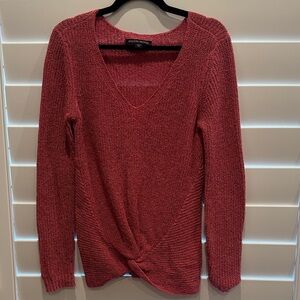 Boston Proper Pink  V-Neck Sweater